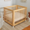 All-Stages Midi Crib Sheet, Oat Stripe - Crib Sheets - 4 - thumbnail