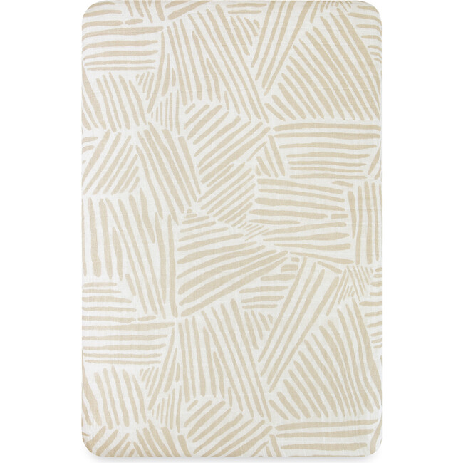 All-Stages Bassinet Sheet, Oat Stripe