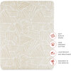 All-Stages Midi Crib Sheet, Oat Stripe - Crib Sheets - 6 - thumbnail
