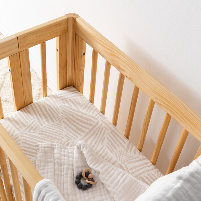 All-Stages Bassinet Sheet, Oat Stripe