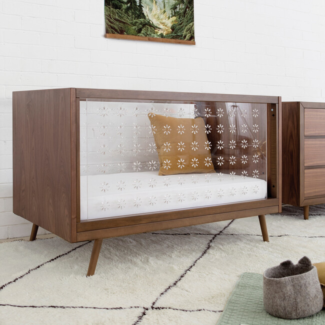 Nifty Clear 3-In-1 Crib, Walnut