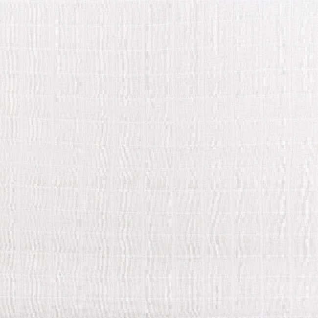 Organic Muslin Cotton Crib Sheet, White - Crib Sheets - 7