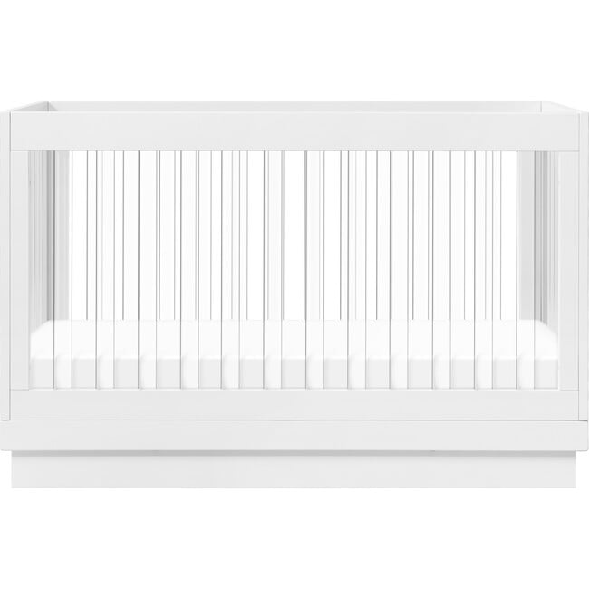 Harlow Acrylic 3-in-1 Convertible Crib with Toddler Bed Conversion Kit