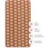Organic Muslin Cotton Crib Sheet, Terracotta Rainbow - Crib Sheets - 7 - thumbnail