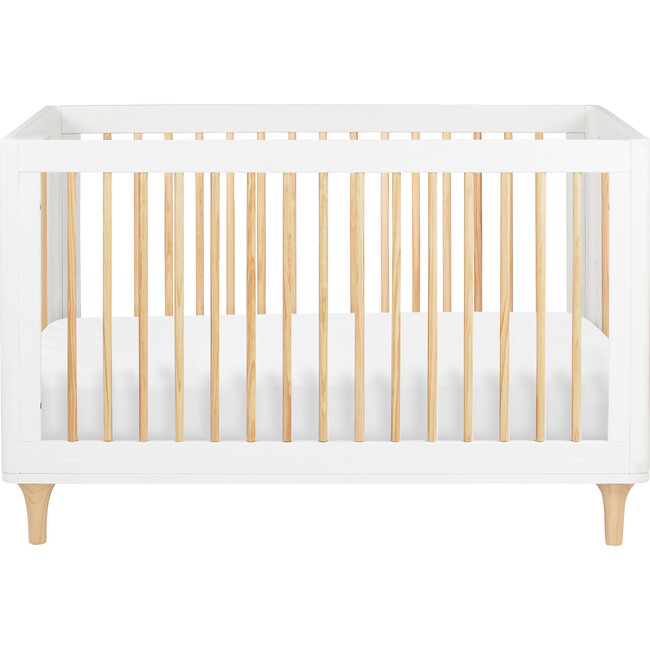 Lolly 3-in-1 Convertible Crib with Toddler Bed Conversion Kit, White