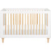 Lolly 3-in-1 Convertible Crib with Toddler Bed Conversion Kit, White - Cribs - 1 - thumbnail
