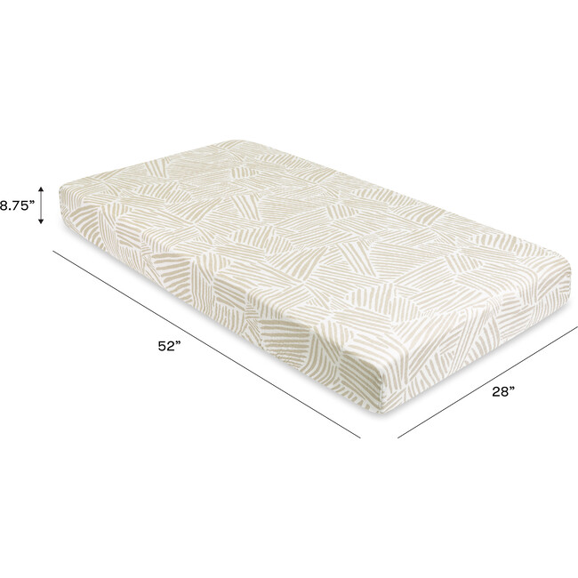 Organic Muslin Cotton Crib Sheet, Oat Stripe - Crib Sheets - 8