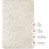 All-Stages Bassinet Sheet, Oat Stripe - Crib Sheets - 6 - thumbnail
