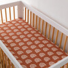 Organic Muslin Cotton Crib Sheet, Terracotta Rainbow - Crib Sheets - 9 - thumbnail