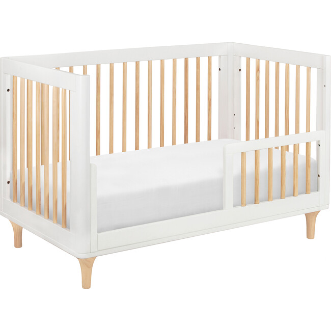 Lolly 3-in-1 Convertible Crib with Toddler Bed Conversion Kit, White - Cribs - 6