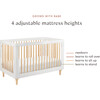 Lolly 3-in-1 Convertible Crib with Toddler Bed Conversion Kit, White - Cribs - 9 - thumbnail