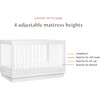 Harlow Acrylic 3-in-1 Convertible Crib with Toddler Bed Conversion Kit - Cribs - 8