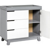 Hudson 3-Drawer Changer Dresser with Removable Changing Tray, Grey/White - Dressers - 5 - thumbnail