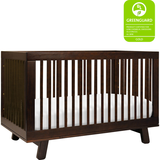 Hudson 3-in-1 Convertible Crib with Toddler Bed Conversion Kit, Espresso - Cribs - 8