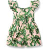 Palm Flutter Sleeve Romper, Multi - Rompers - 1 - thumbnail