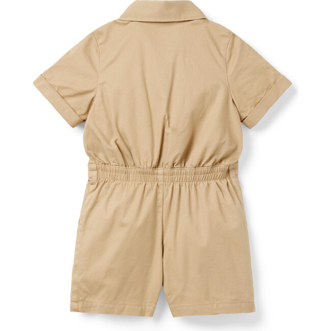 The Safari Twill Baby Romper, Khaki