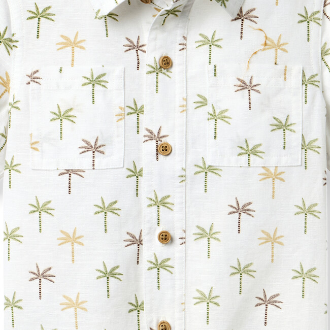 The Linen-Cotton Double Pocket Shirt, Multi