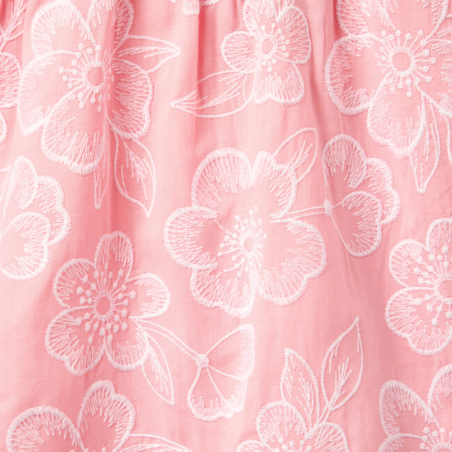The Embroidered Bloom Dress, Pink