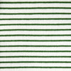 Striped Ribbed Puff Sleeve Top, Green - T-Shirts - 2