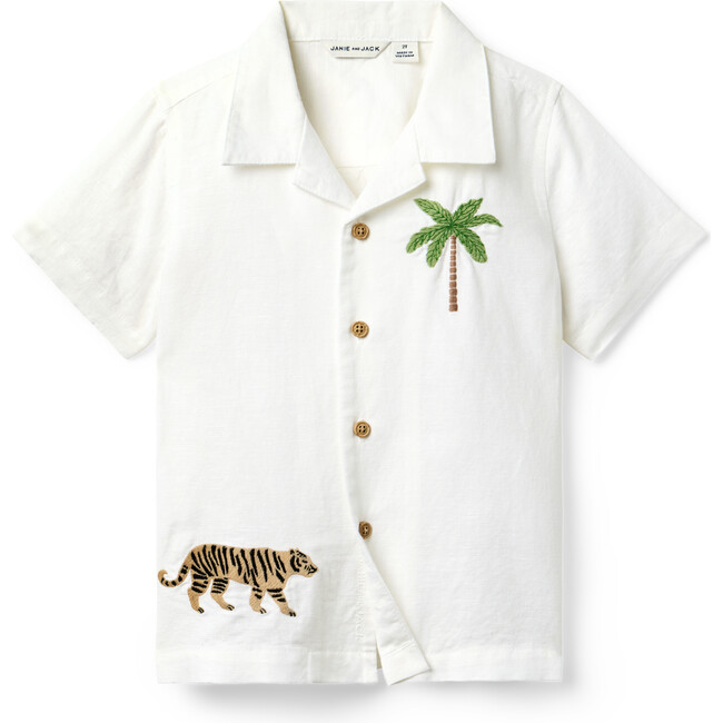 The Embroidered Cabana Shirt, Multi
