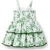 The Floral Toile Tiered Dress, Green - Dresses - 3 - thumbnail