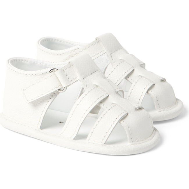 Baby Fisherman Sandal, White
