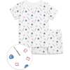 The Organic Short Sleeve Pajama Set, Baseball - Pajamas - 1 - thumbnail