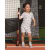 The Organic Short Sleeve Pajama Set, Baseball - Pajamas - 3