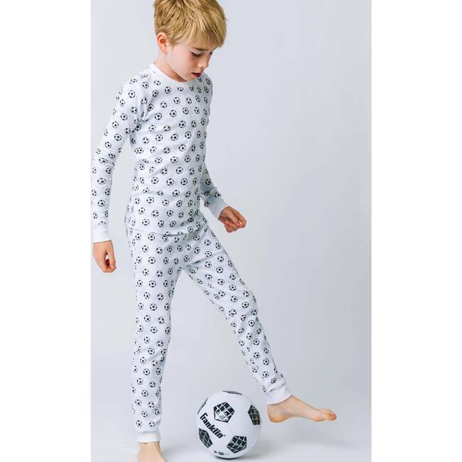 The Organic Long Sleeve Pajama Set, Soccer - Pajamas - 3
