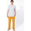 Basketball Bamboo Men's Pajama Set, Orange - Pajamas - 4 - thumbnail