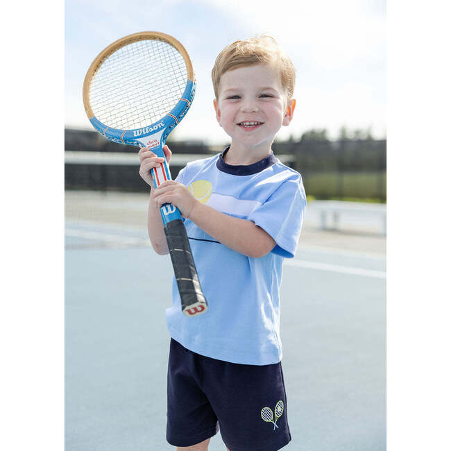 Knit Short Set With Tennis - Mixed Apparel Set - 2