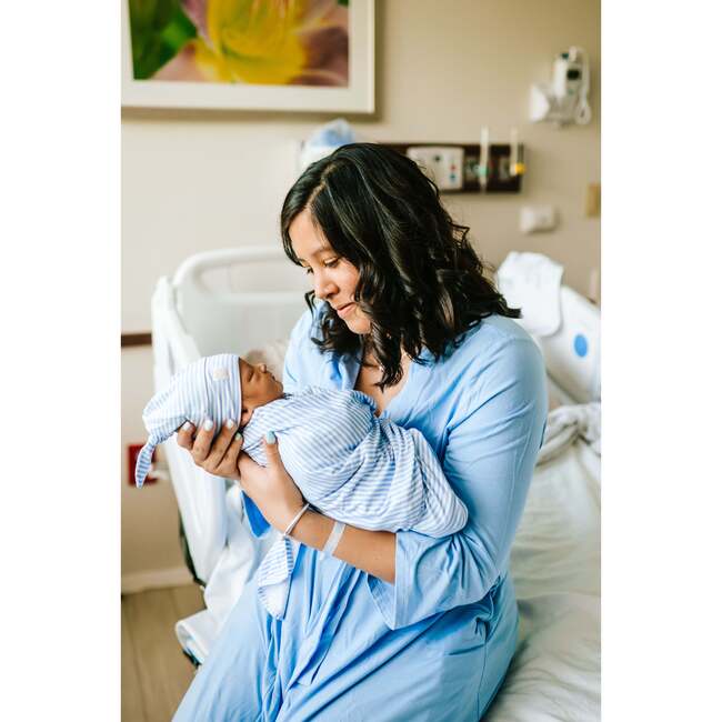 Mommy Robe, Solid Blue