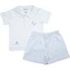 Golf Pima Short Play Set, Infant Boys, Lt.Blue - Mixed Apparel Set - 1 - thumbnail