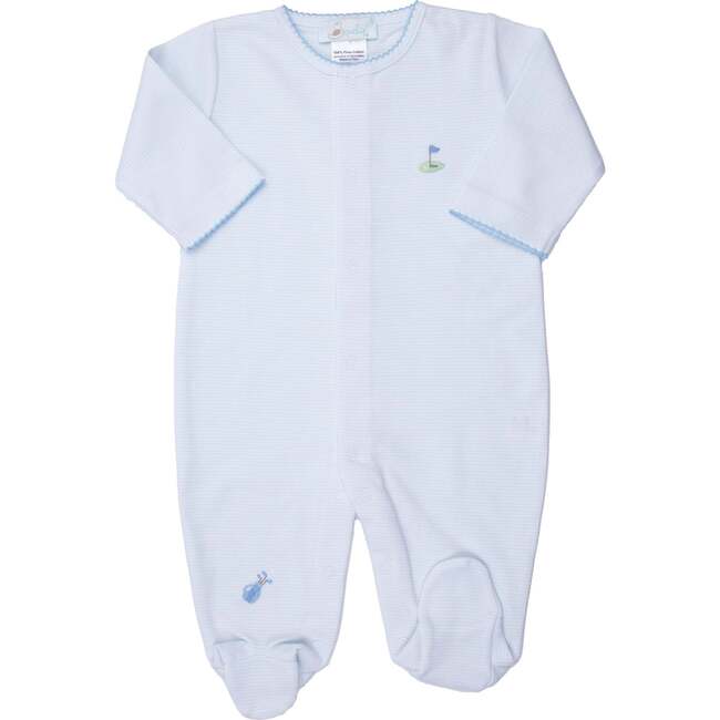 Golf Embroidered Pima Footie, Boys, Lt.Blue - Footie Pajamas - 1