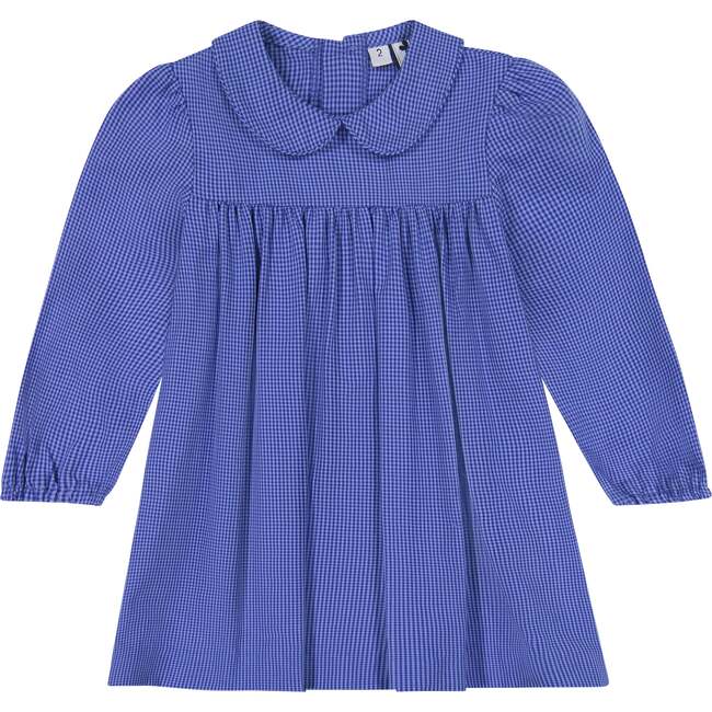 Ginny Dress, Blue Navy Mini Check