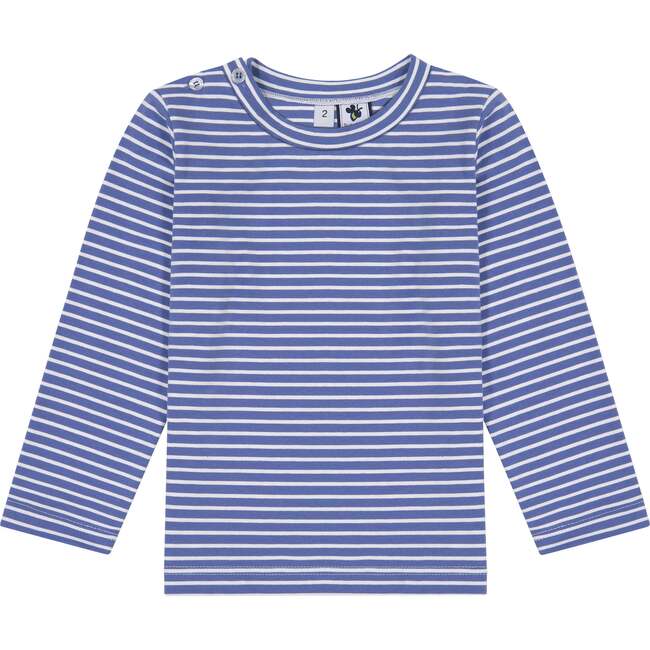 Henry Button Tee, Windsor Blue Stripe