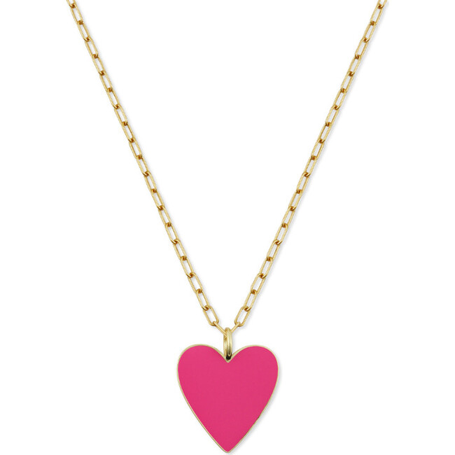 Kids Pink Heart Necklace - Necklaces - 1