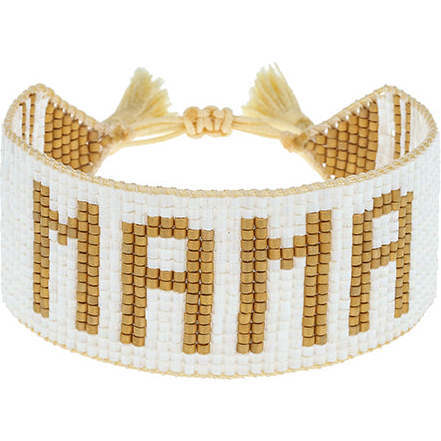 White and Gold MAMA Bracelet