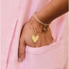 Women's Radiant Mama Heart Charm Link Chain Bracelet, Gold - Bracelets - 3 - thumbnail
