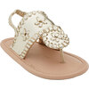 Baby Jacks Flat Sandal, Platinum - Sandals - 1 - thumbnail