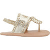 Baby Jacks Flat Sandal, Platinum - Sandals - 2