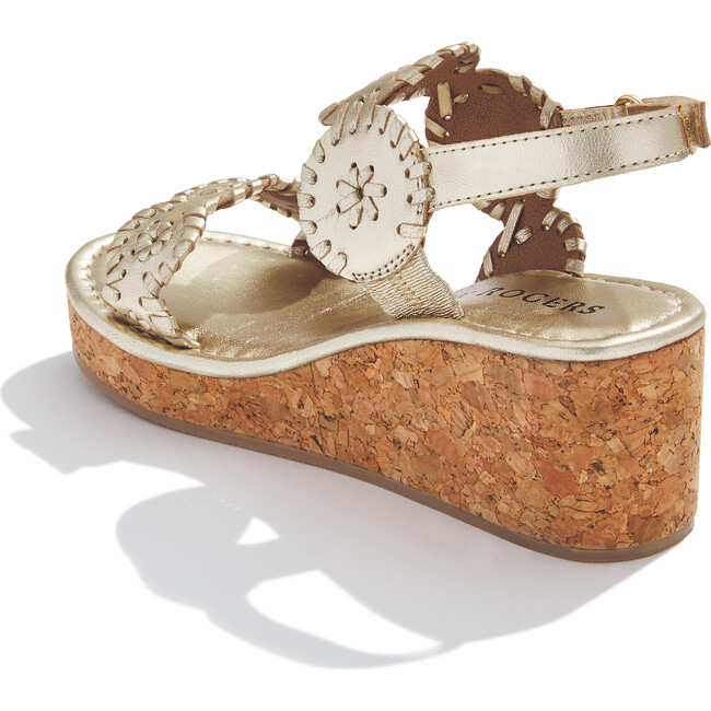 Girls Lauren High Wedge, Platinum