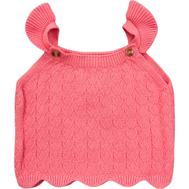 Girl's Knit Sweater Tank Strawberry Ice