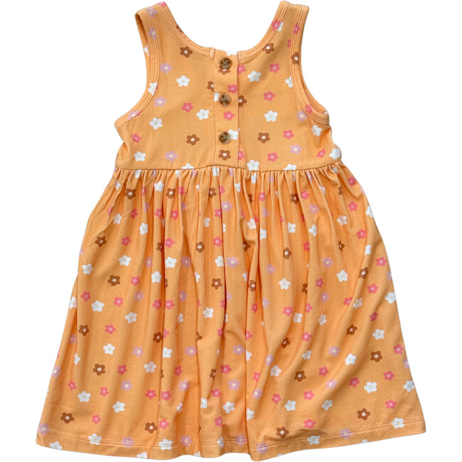 Girl's Henley Tank Dress Desert Mist Blooms