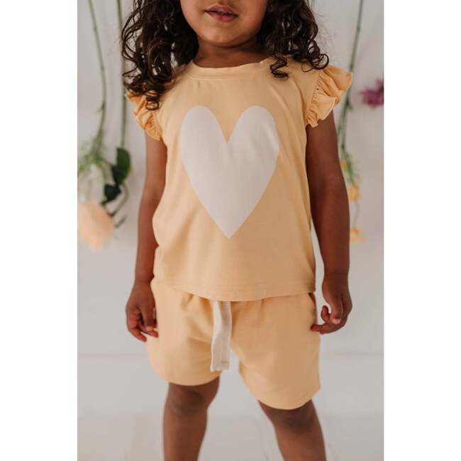Girl's Sleeveless Top Heart in Desert Mist - Tank Tops - 3