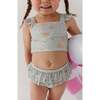 Girl's Two-Piece Ruffle Swimsuit Sketched Daisy - Two Pieces - 4