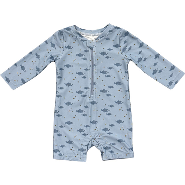 Baby One-Piece Rash Guard Swimsuit Fish