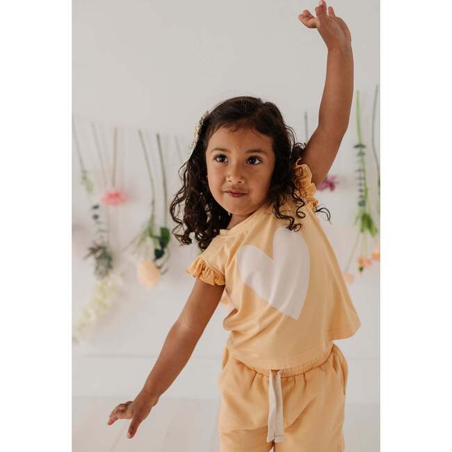 Girl's Sleeveless Top Heart in Desert Mist - Tank Tops - 6