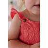 Baby Girl Knit Sweater Bodysuit Strawberry Ice - Onesies - 4