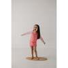 Girl's Zip Rash Guard Swimsuit Strawberry Ice Colorblock - One Pieces - 7